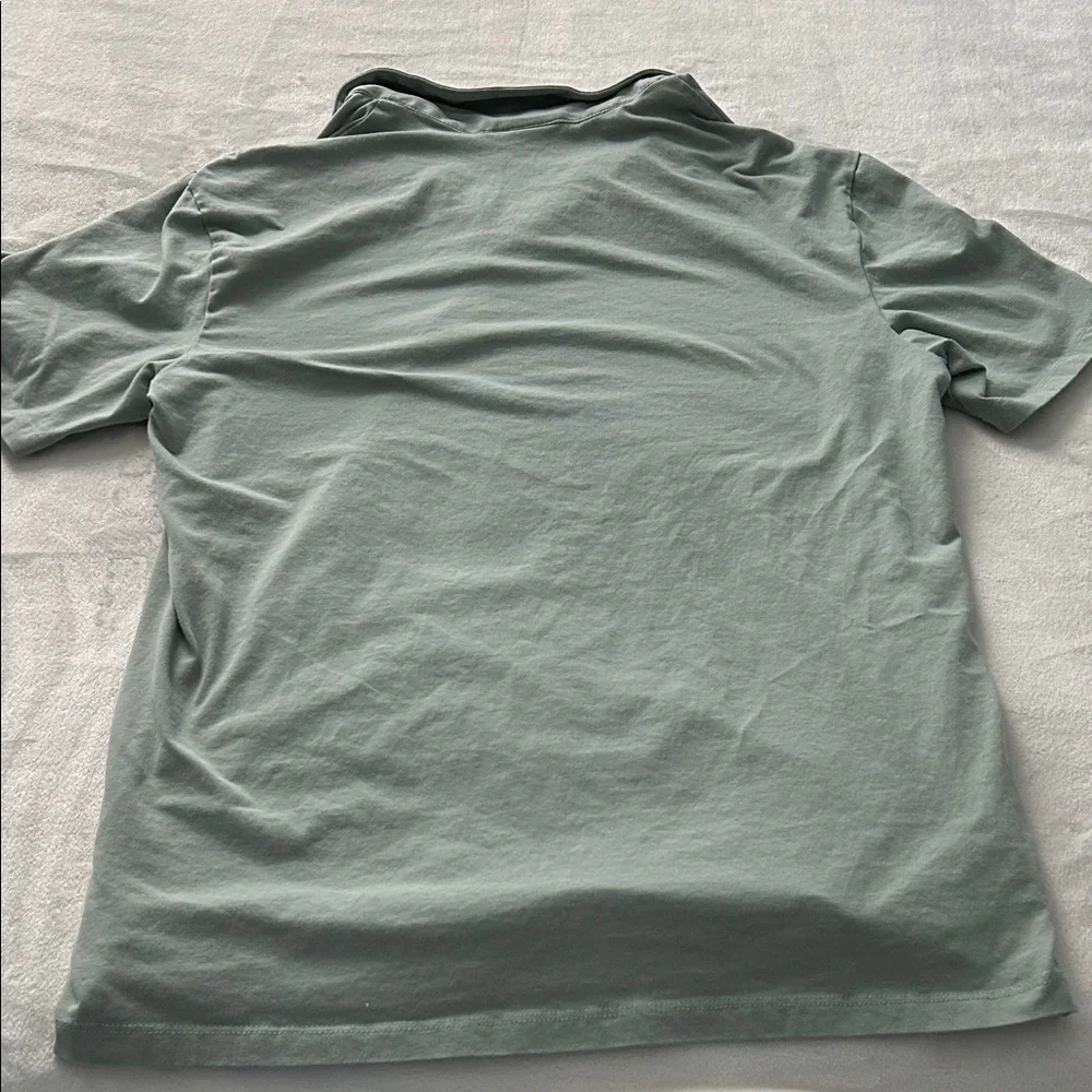 H&M Men's Polo Shirt - Soft Sage - Picture 6 of 6